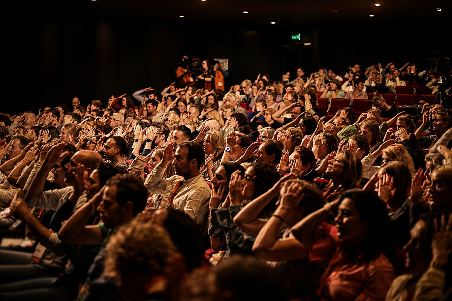 Volle zaal tijdens het seminar Droom, Leef, Geniet